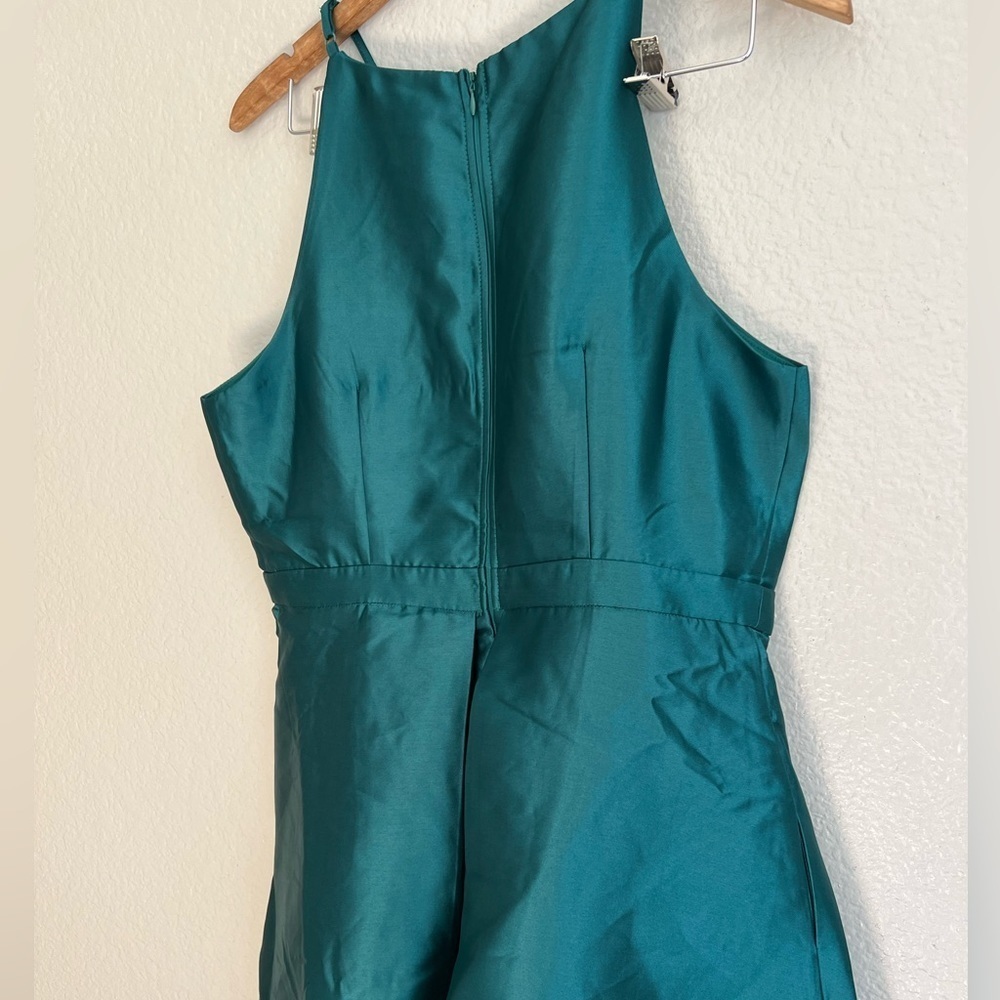 NWOT Broadway Show Emerald Green High-Low Maxi Dress - Picture 5 of 7
